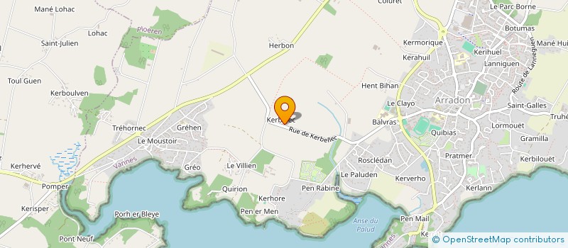 localisation de l'entreprise ALSUN  ARRADON