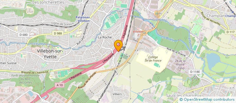 localisation de l'entreprise ALSYL à VILLEBON-SUR-YVETTE