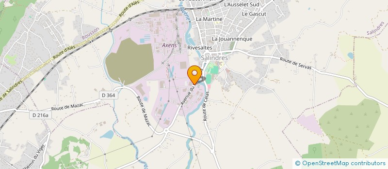 localisation de l'entreprise ALSYS  SALINDRES