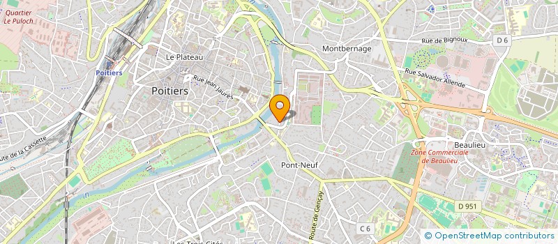 localisation de l'entreprise ALSYST à POITIERS