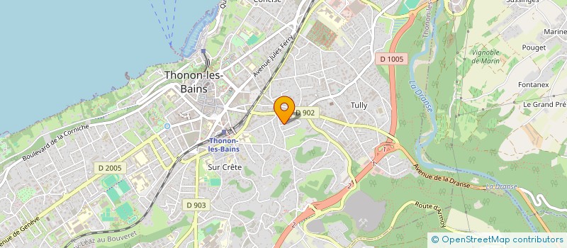 localisation de l'entreprise ALT.1490 EXCLUSIF à THONON-LES-BAINS