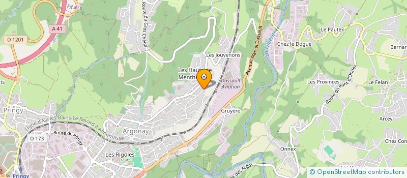 localisation de l'entreprise ALT 1817  ARGONAY
