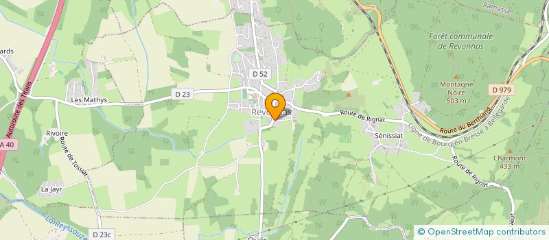 localisation de l'entreprise ALT  REVONNAS