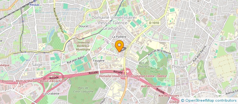 localisation de l'entreprise ALT- à PESSAC