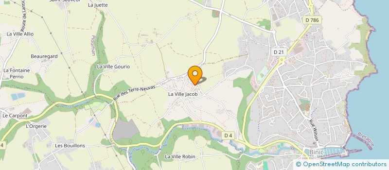 localisation de l'entreprise ALT  BINIC-ETABLES-SUR-MER