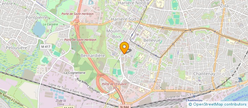 localisation de l'entreprise ALT à NANTES