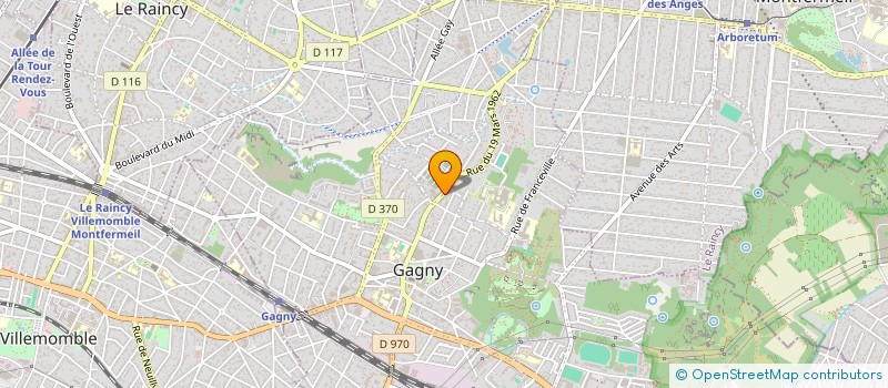 localisation de l'entreprise ALT.BAT  GAGNY