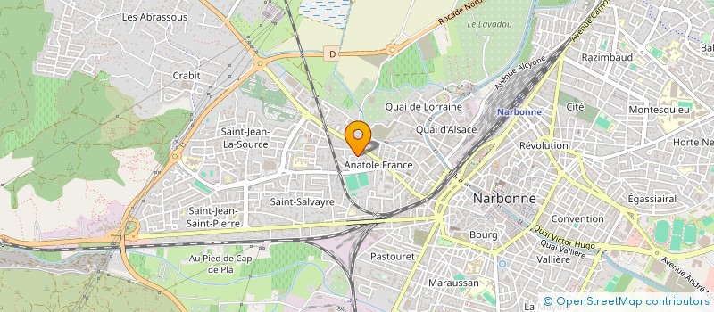 localisation de l'entreprise ALT & CO.  NARBONNE