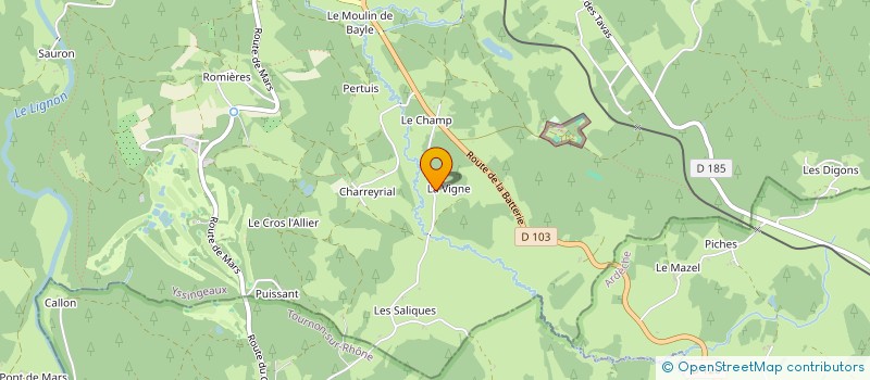 localisation de l'entreprise ALT'E SENSATIONS à LE CHAMBON-SUR-LIGNON