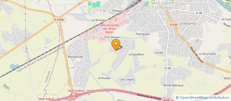 localisation de l'entreprise ALT'ERE à SAINT-SULPICE-LA-POINTE