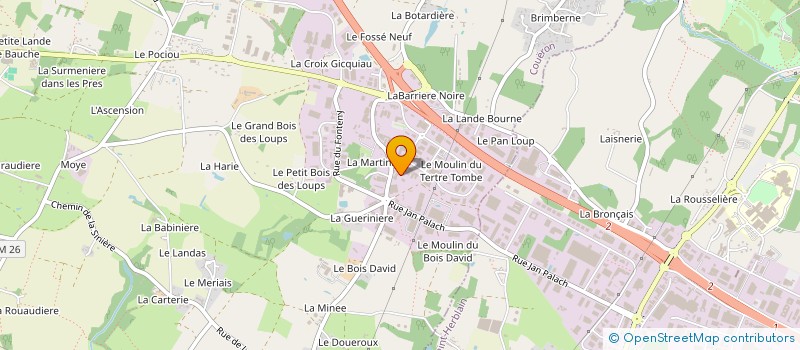 localisation de l'entreprise ALT - TRANS 44 à COUERON