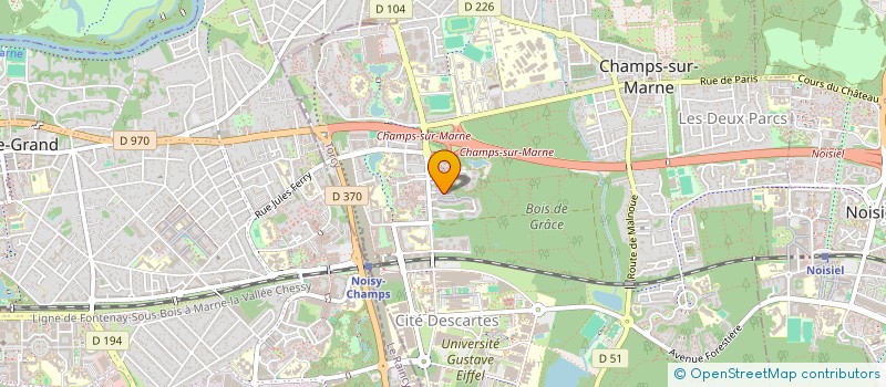 localisation de l'entreprise ALT2S  CHAMPS-SUR-MARNE