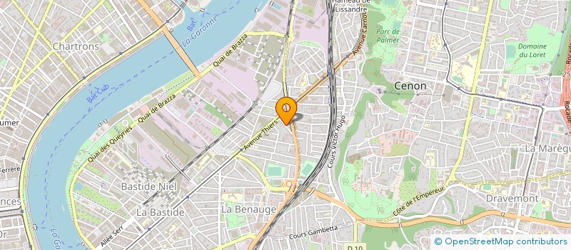 localisation de l'entreprise ALTA BATIMENT à BORDEAUX