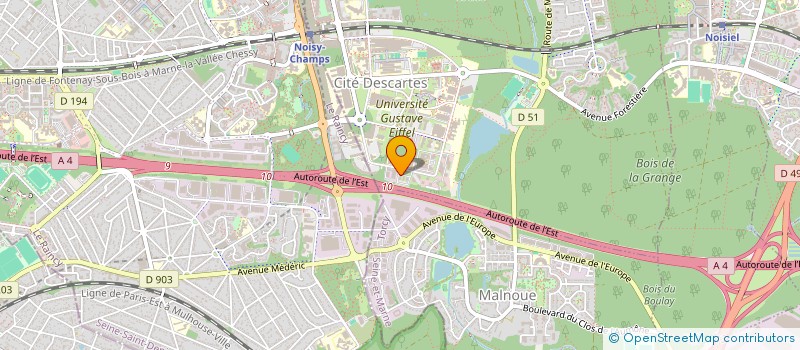 localisation de l'entreprise ALTA CONSTRUCTION  CHAMPS-SUR-MARNE