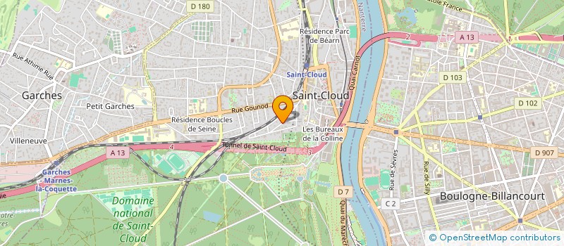 localisation de l'entreprise ALTA DATA à SAINT-CLOUD