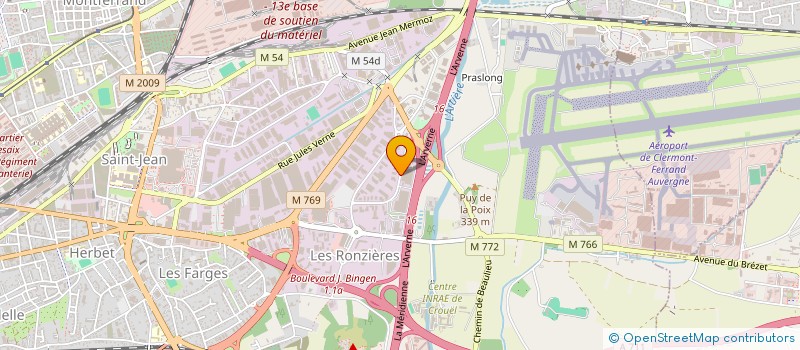 localisation de l'entreprise ALTA GRACIA  CHAMALIERES