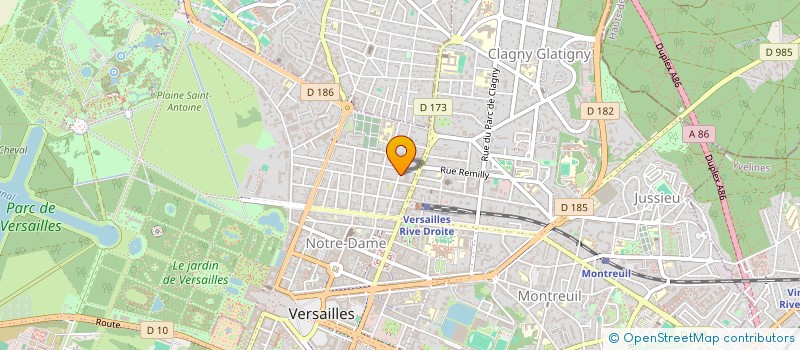localisation de l'entreprise ALTA ROCCA GESTION à VERSAILLES