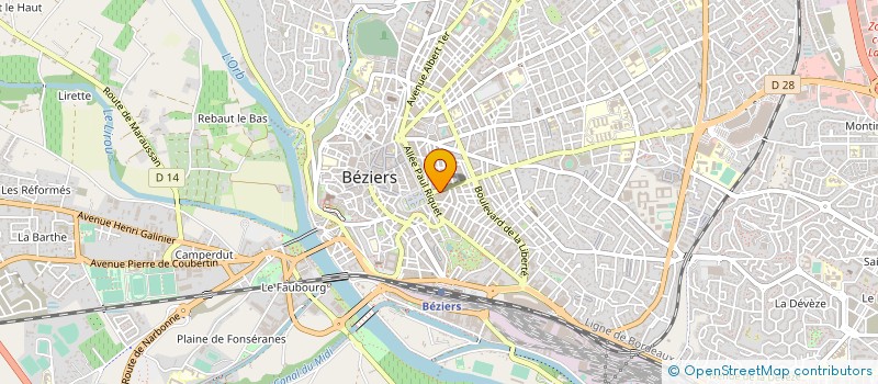 localisation de l'entreprise ALTA VISTA  BEZIERS