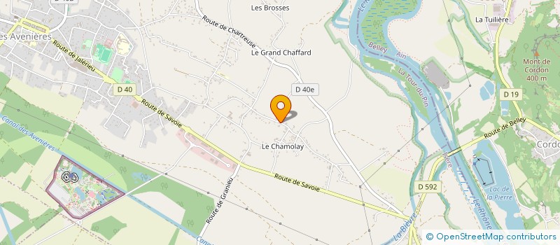 localisation de l'entreprise ALTA VOCE (A.V.)  LES AVENIERES VEYRINS-THUELLIN