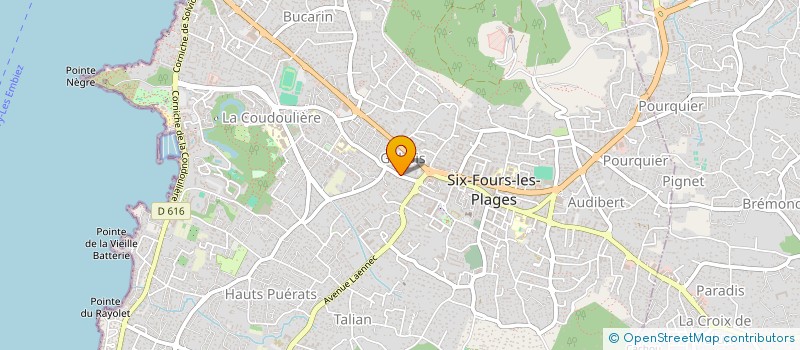 localisation de l'entreprise ALTAE à SIX-FOURS-LES-PLAGES