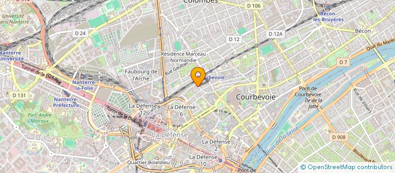localisation de l'entreprise ALTAIR à COURBEVOIE