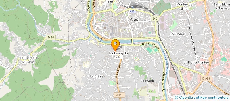 localisation de l'entreprise ALTAIR à ALES