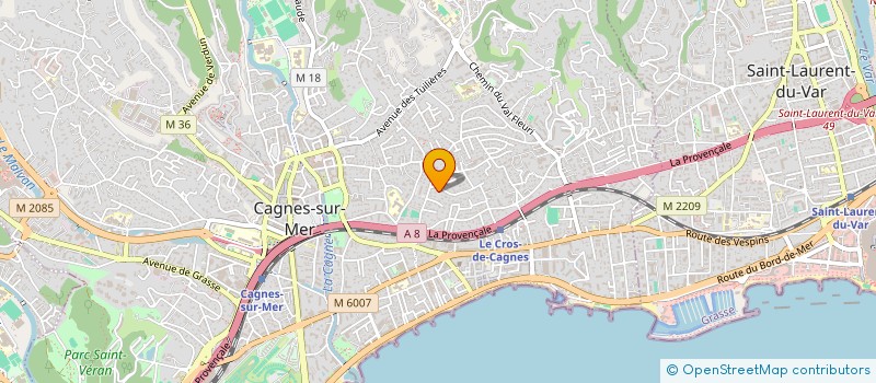 localisation de l'entreprise ALTAIR à CAGNES-SUR-MER