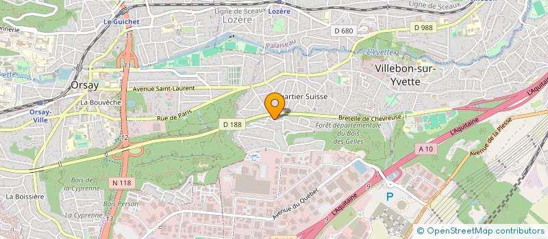 localisation de l'entreprise ALTAIR à VILLEBON-SUR-YVETTE