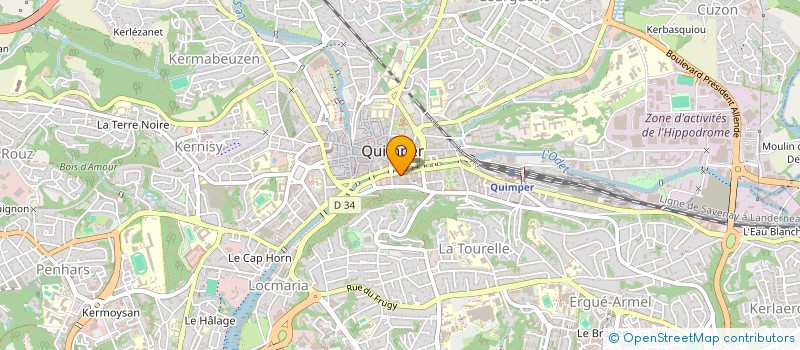 localisation de l'entreprise ALTAIR à QUIMPER