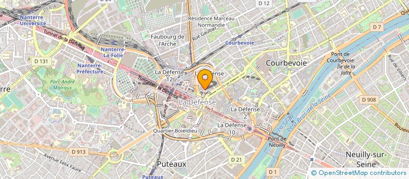 localisation de l'entreprise ALTAIR BUSINESS à COURBEVOIE