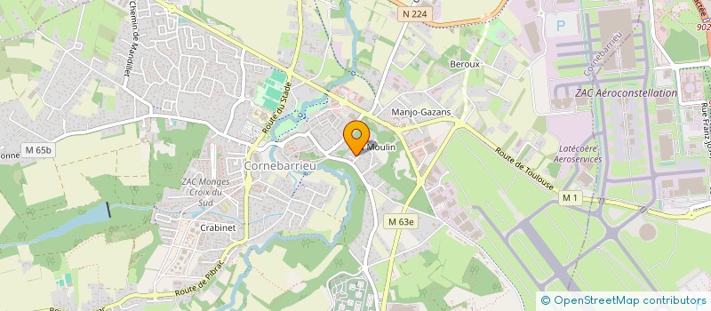 localisation de l'entreprise ALTAIR BUSINESS  CORNEBARRIEU