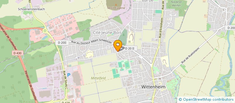 localisation de l'entreprise ALTAIR CONCEPT à WITTENHEIM