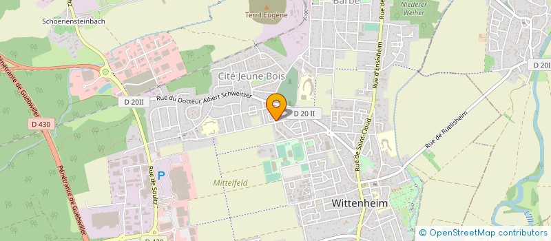 localisation de l'entreprise ALTAIR HOLDING  WITTENHEIM