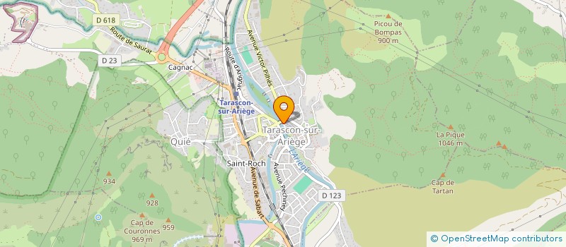 localisation de l'entreprise ALTAIR IMMOBILIER à TARASCON-SUR-ARIEGE
