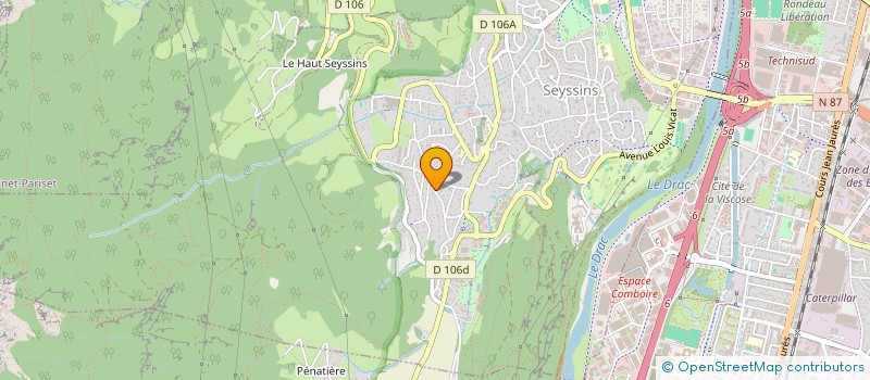 localisation de l'entreprise ALTAIR IMMOBILIER à SEYSSINS