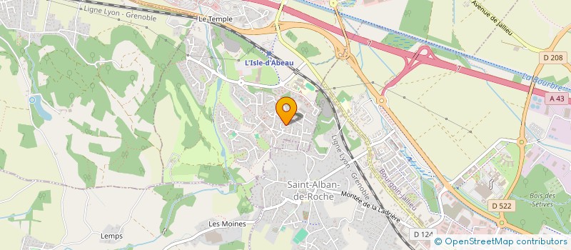 localisation de l'entreprise ALTAIR-UNITY à L'ISLE-D'ABEAU