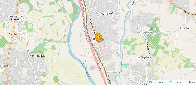localisation de l'entreprise ALTAIRAC SA à SAINT-HILAIRE-DE-BRETHMAS
