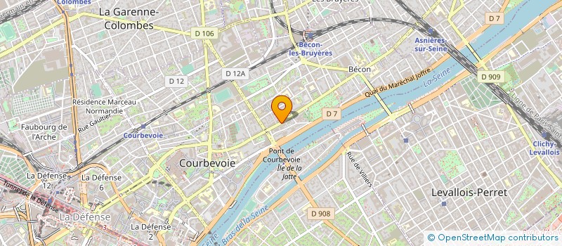localisation de l'entreprise ALTAIS CREATION D'ESPACES  COURBEVOIE
