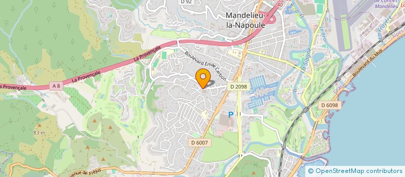 localisation de l'entreprise ALTAMIRA à MANDELIEU-LA-NAPOULE