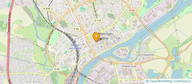 localisation de l'entreprise ALTANA EXPERTISE SUD à CHALON-SUR-SAONE