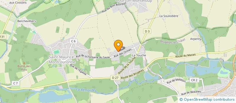 localisation de l'entreprise ALTAOS INFORMATIQUE à SAINT-MAURICE-MONTCOURONNE