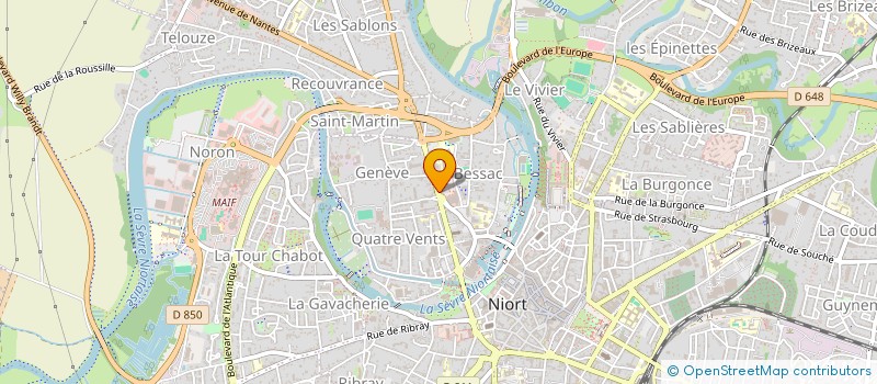localisation de l'entreprise ALTAPYX à NIORT