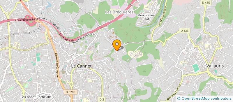 localisation de l'entreprise ALTARA à LE CANNET