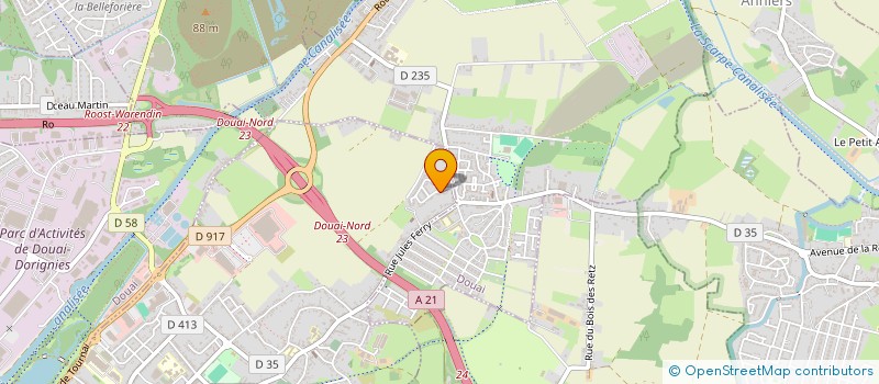 localisation de l'entreprise ALTARES CONSEIL  WAZIERS