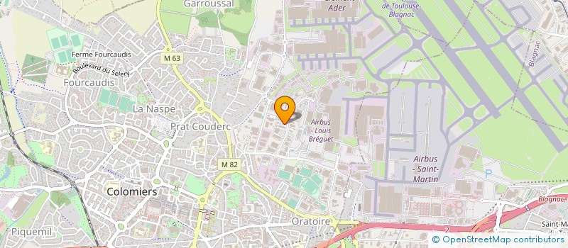localisation de l'entreprise ALTARES MIDI-PYRENEES à COLOMIERS