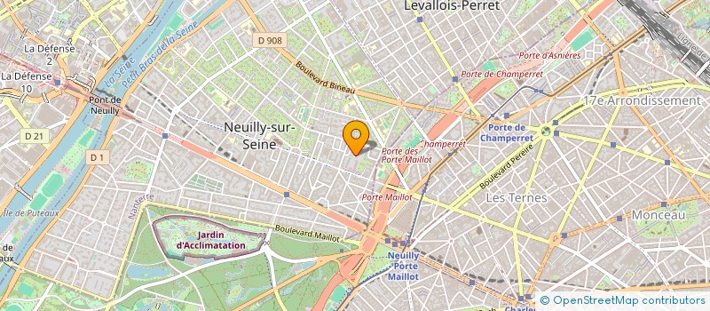 localisation de l'entreprise ALTAUD à NEUILLY-SUR-SEINE