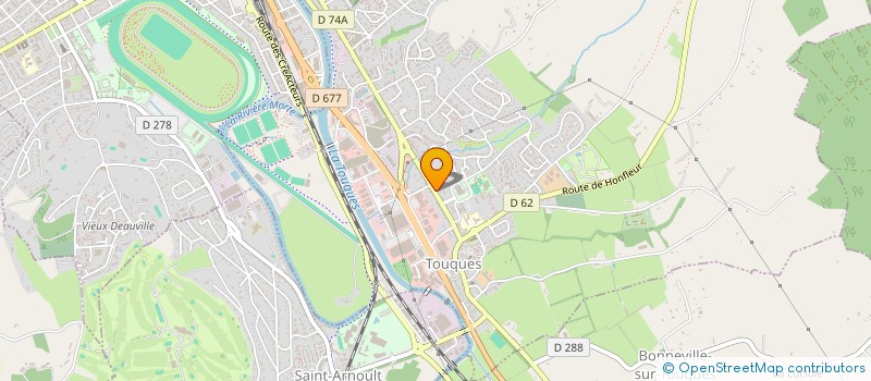 localisation de l'entreprise ALTD BOULANGER TOUQUES.  TOUQUES