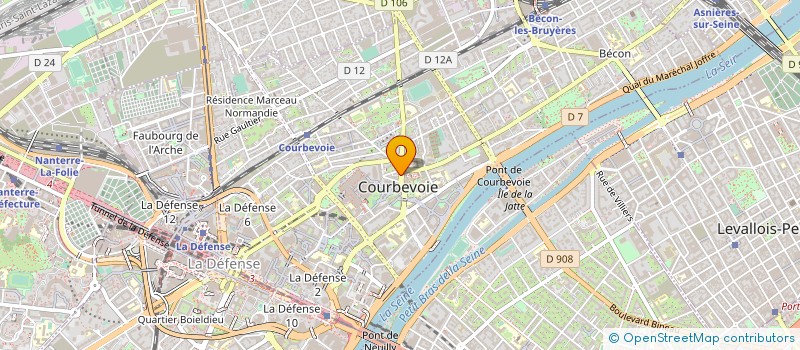 localisation de l'entreprise ALTDV à COURBEVOIE