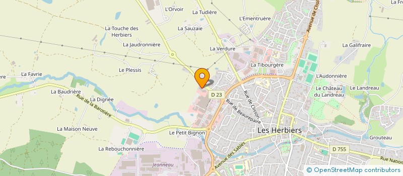 localisation de l'entreprise ALTEA à LES HERBIERS