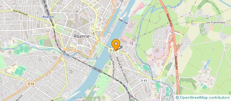 localisation de l'entreprise ALTEA GROUPE 327  ROANNE